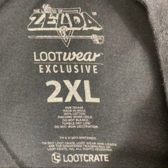 The Legend Of Zelda Link 8-bit Map T-shirt Size 2XL - Picture 4 of 4